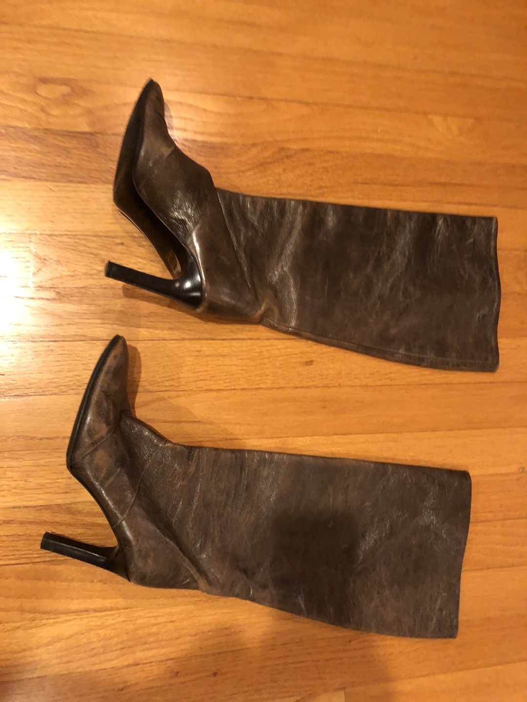 Escada Leather Knee-High Boots - photo 5