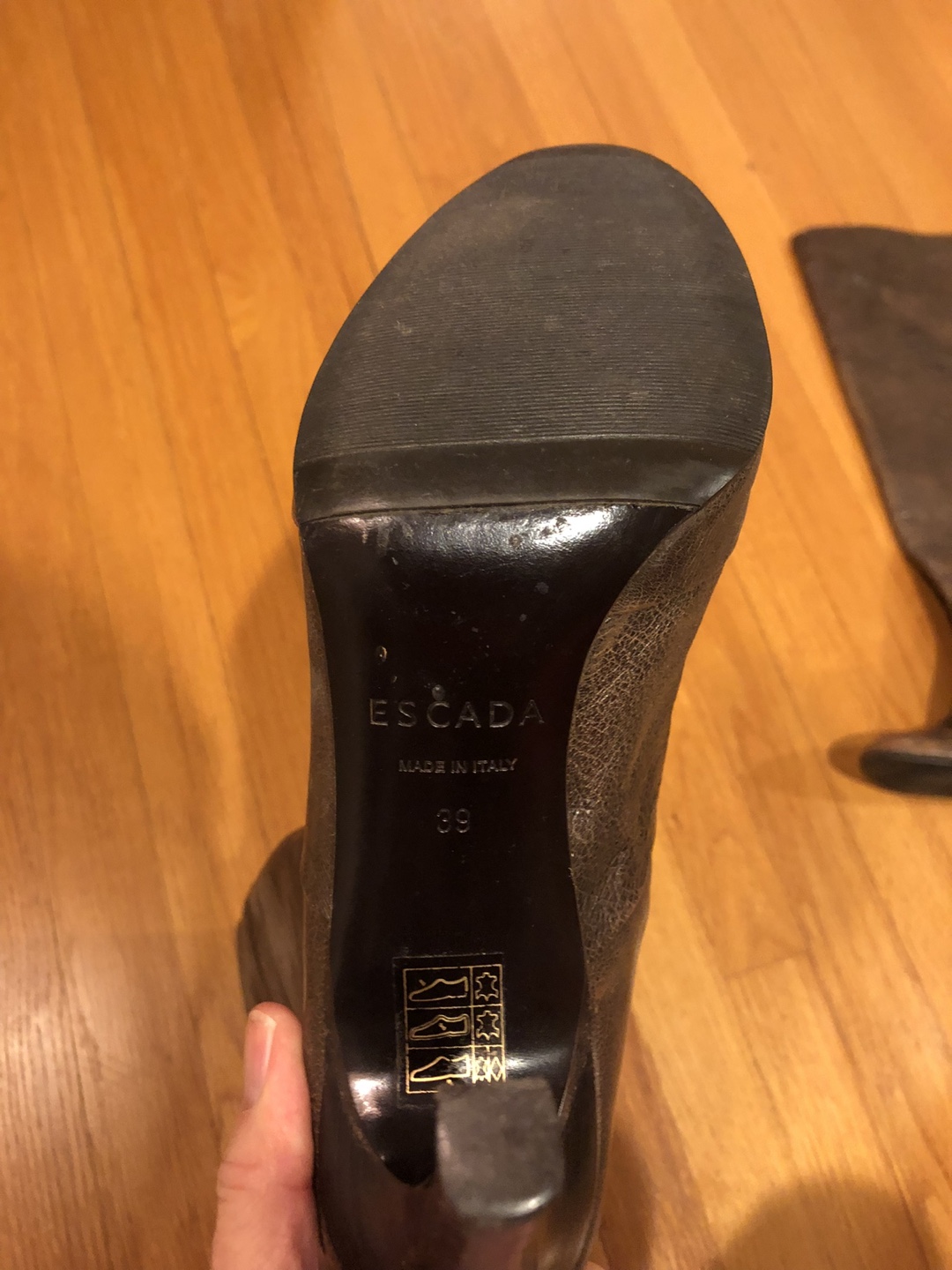 Escada Leather Knee-High Boots - photo 4