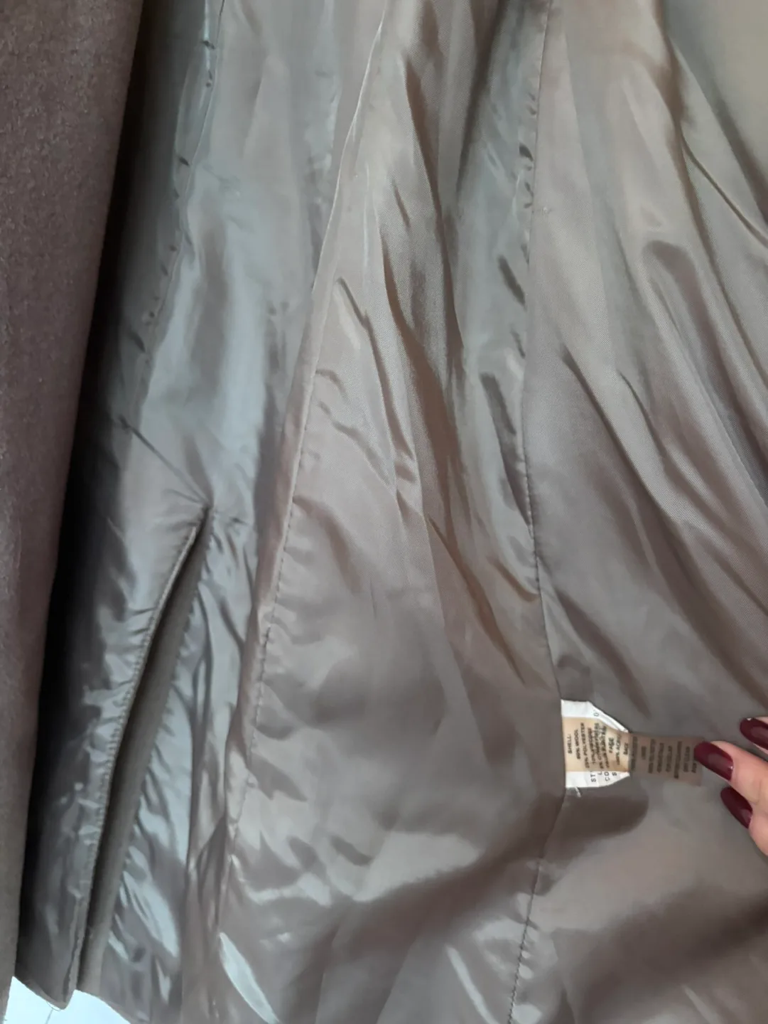 Tahari Double Breasted Peacoat with Faux Fur Collar image indicator(5)