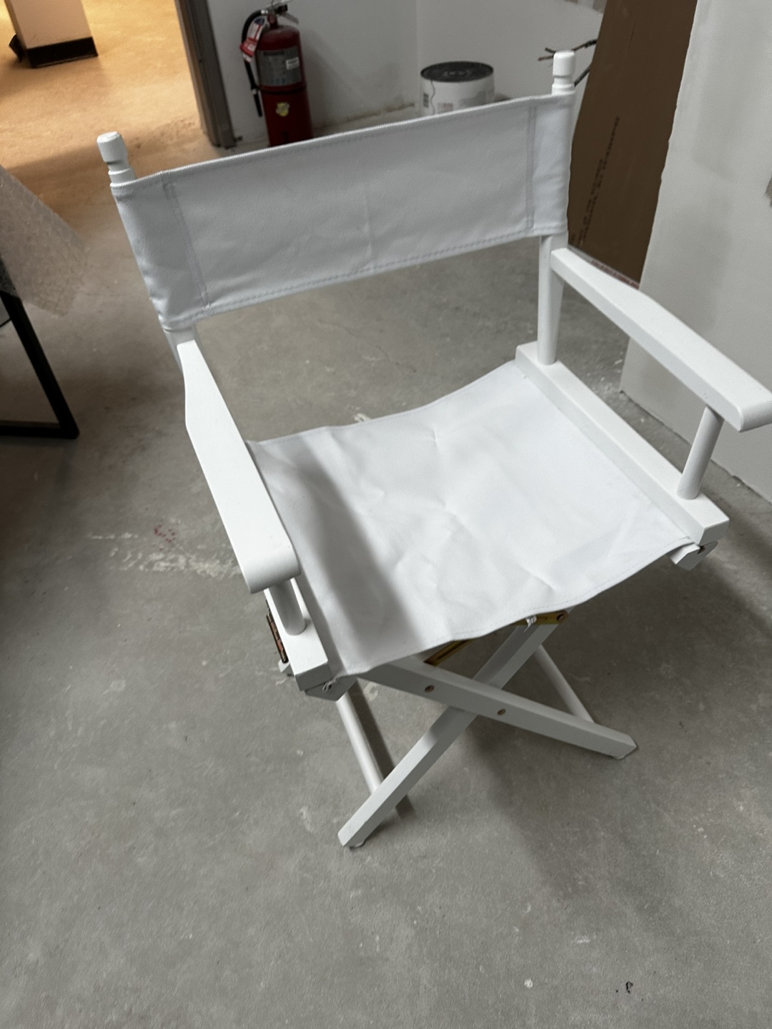 White Wooden Director's Chair - photo 3