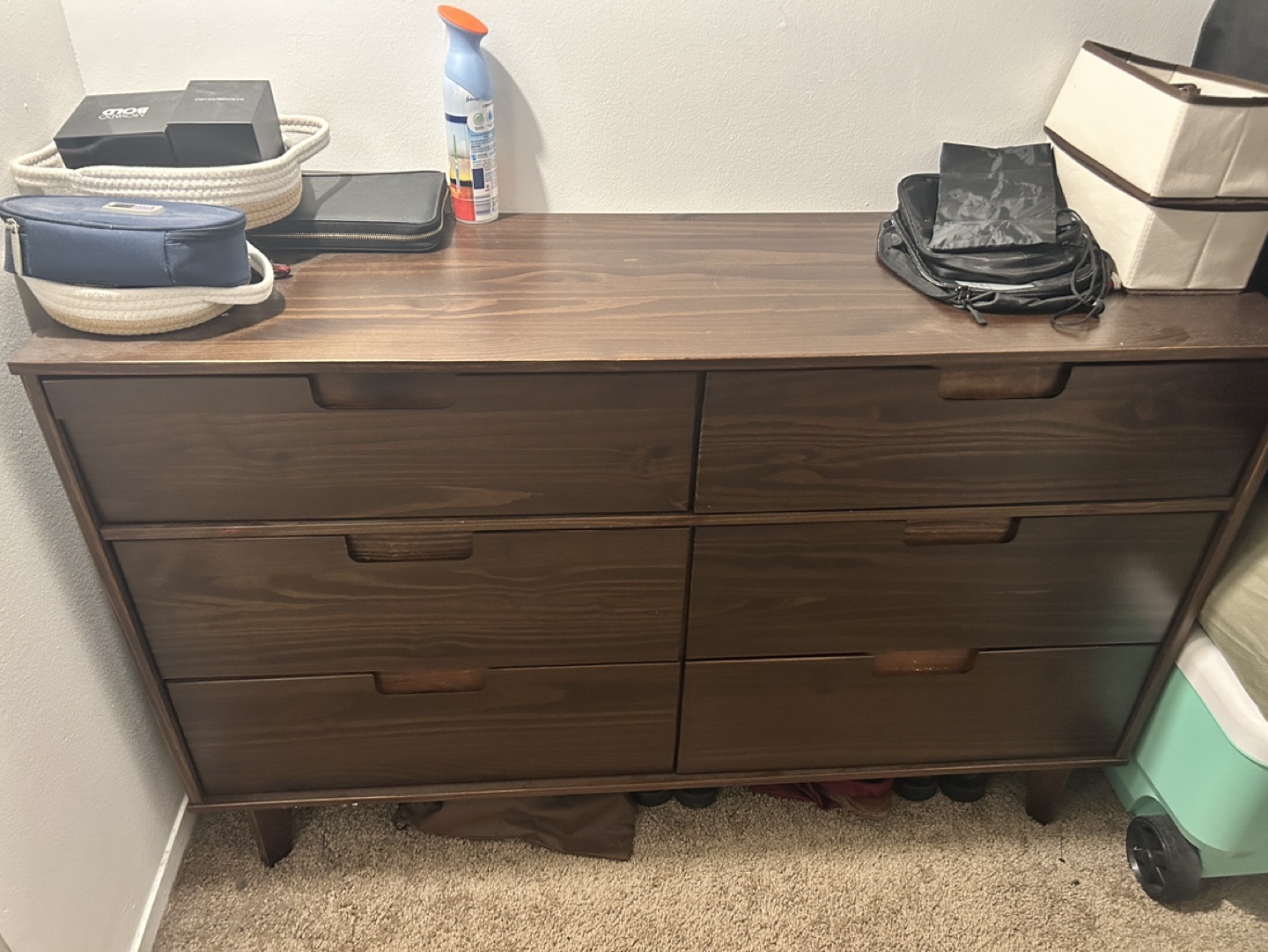 Mid-Century Modern 6-Drawer Dresser
