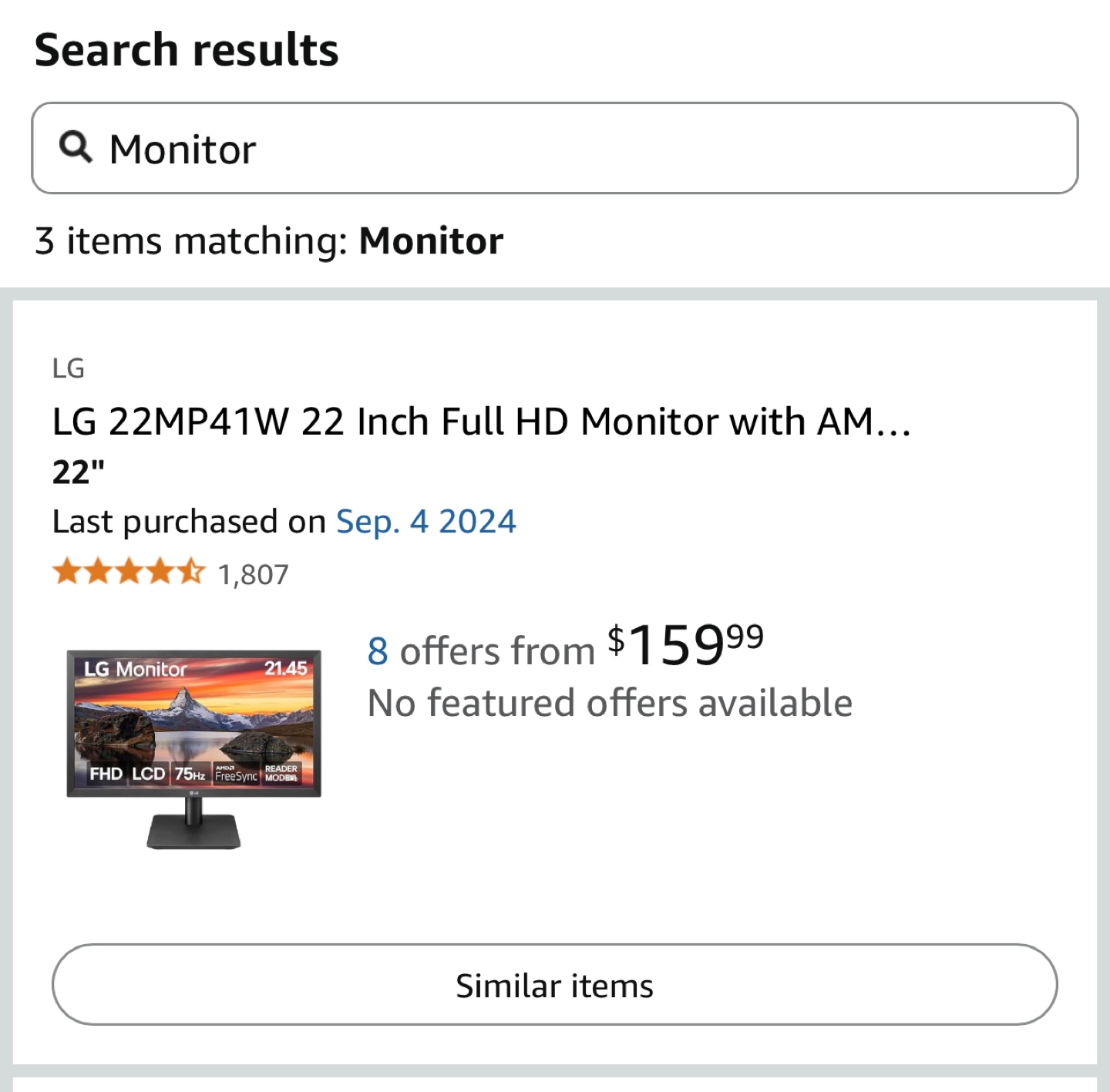 LG 22MP41W 22 Inch Full HD Monitor - photo 2