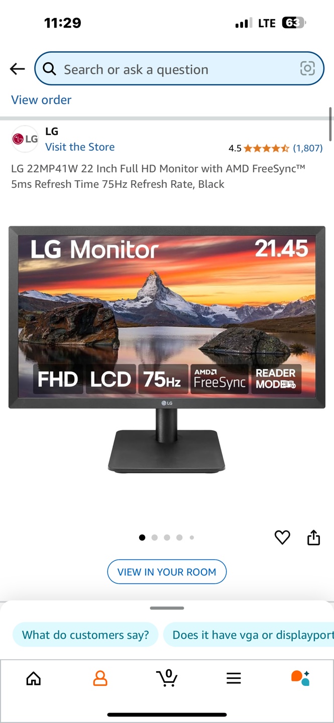 LG 22MP41W 22 Inch Full HD Monitor - photo 3