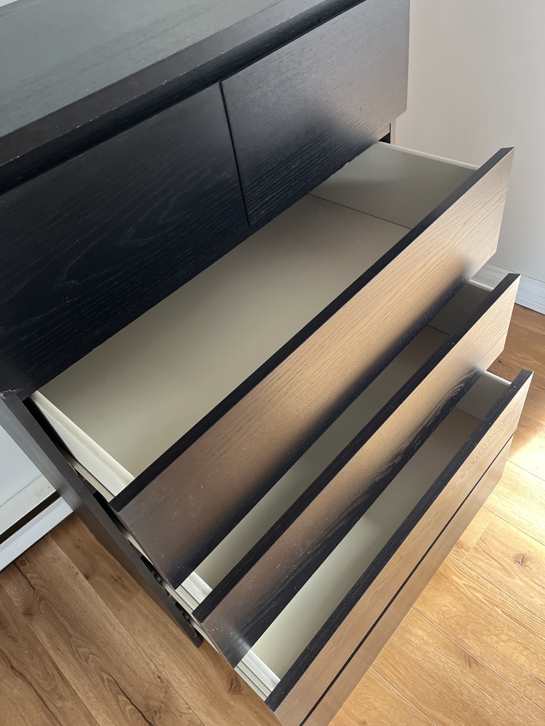 IKEA Black 5-Drawer Chest of Drawers