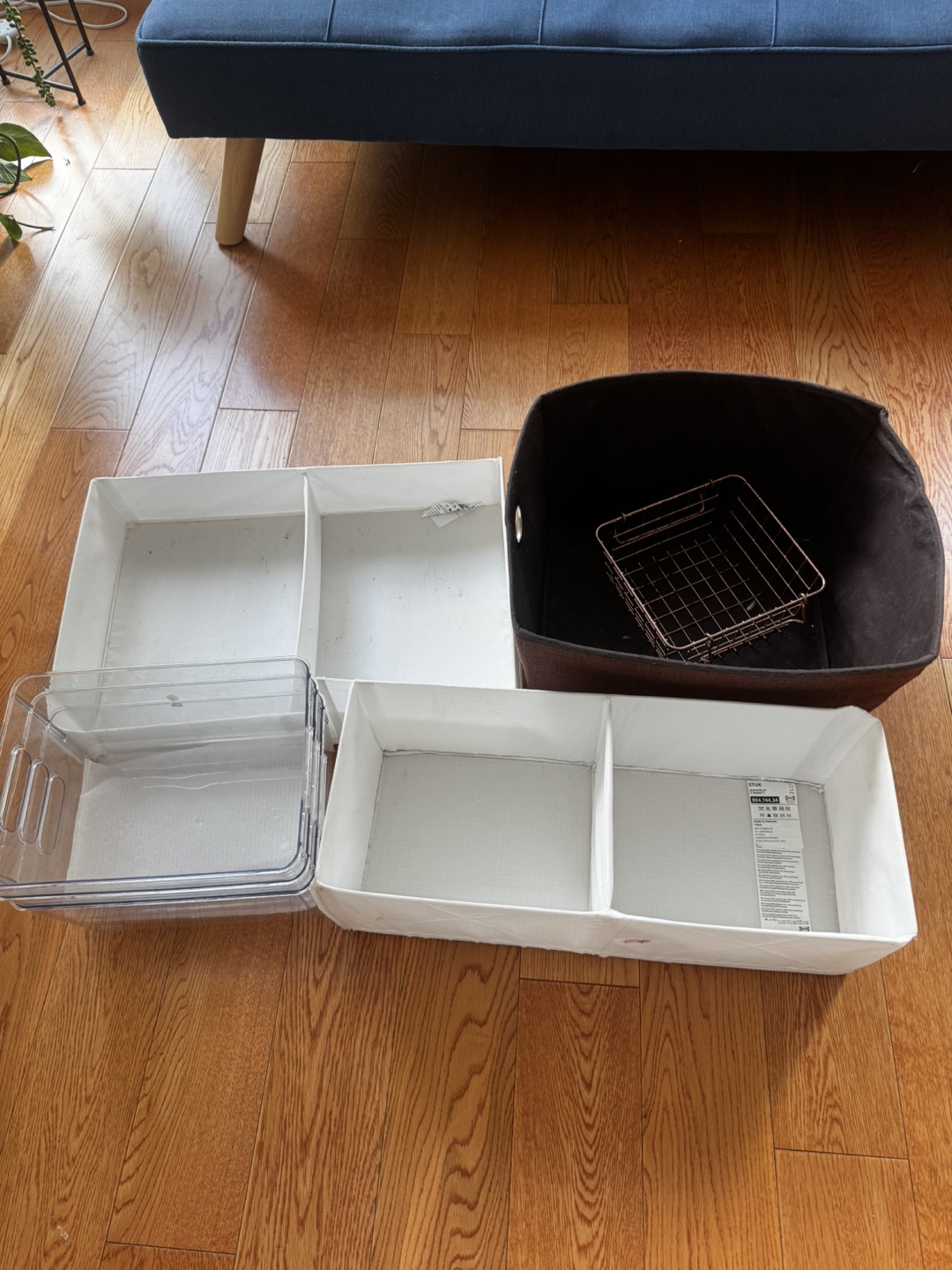 Storage Bins and Organizers 9 pieces