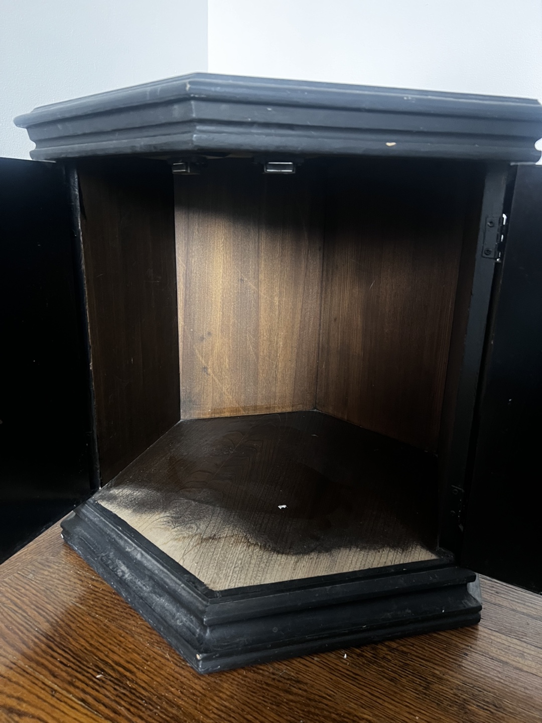 Octagonal Corner Cabinet/ side table with storage - photo 3
