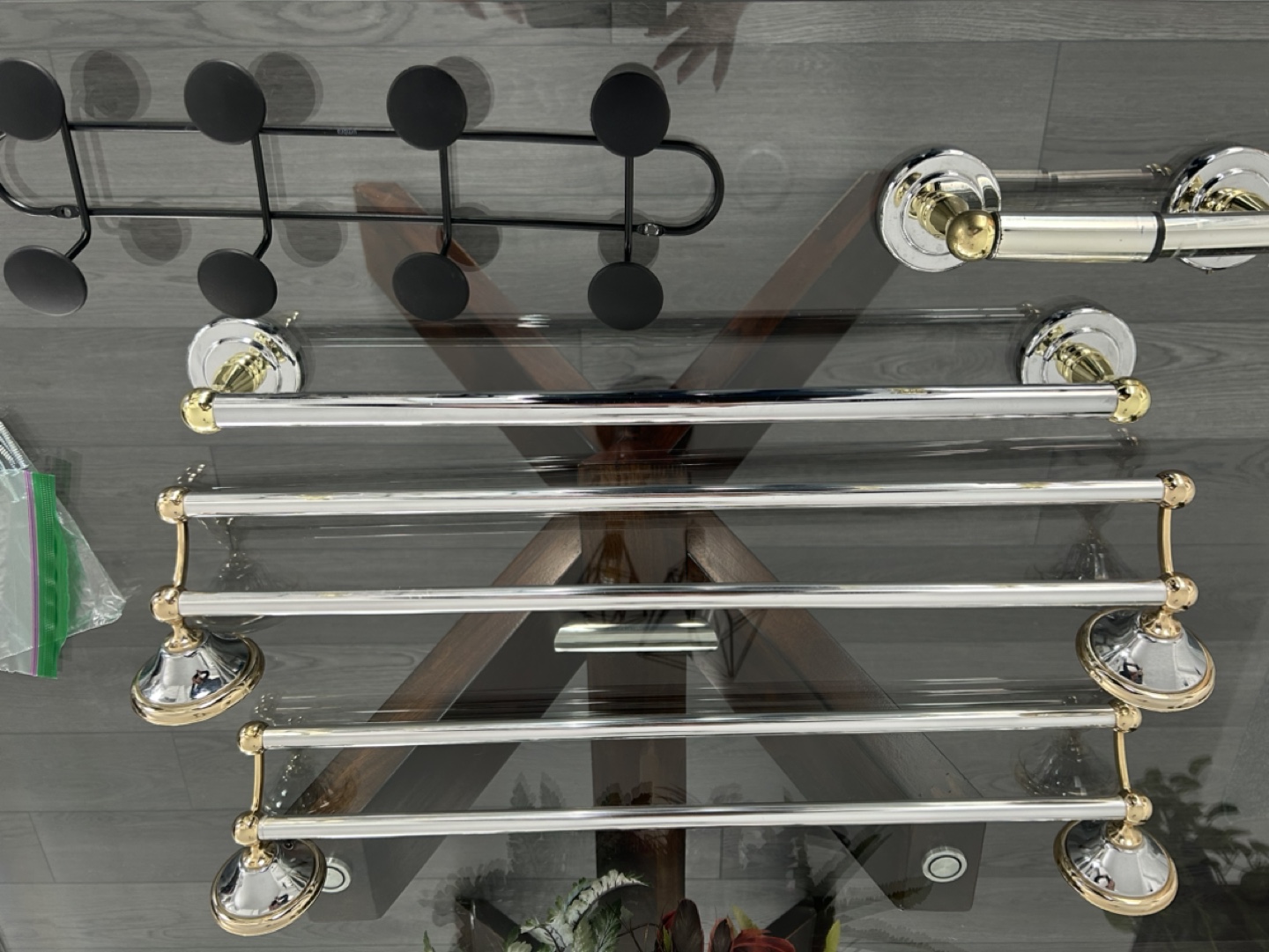 Double Towel Rack and Coat Rack Set