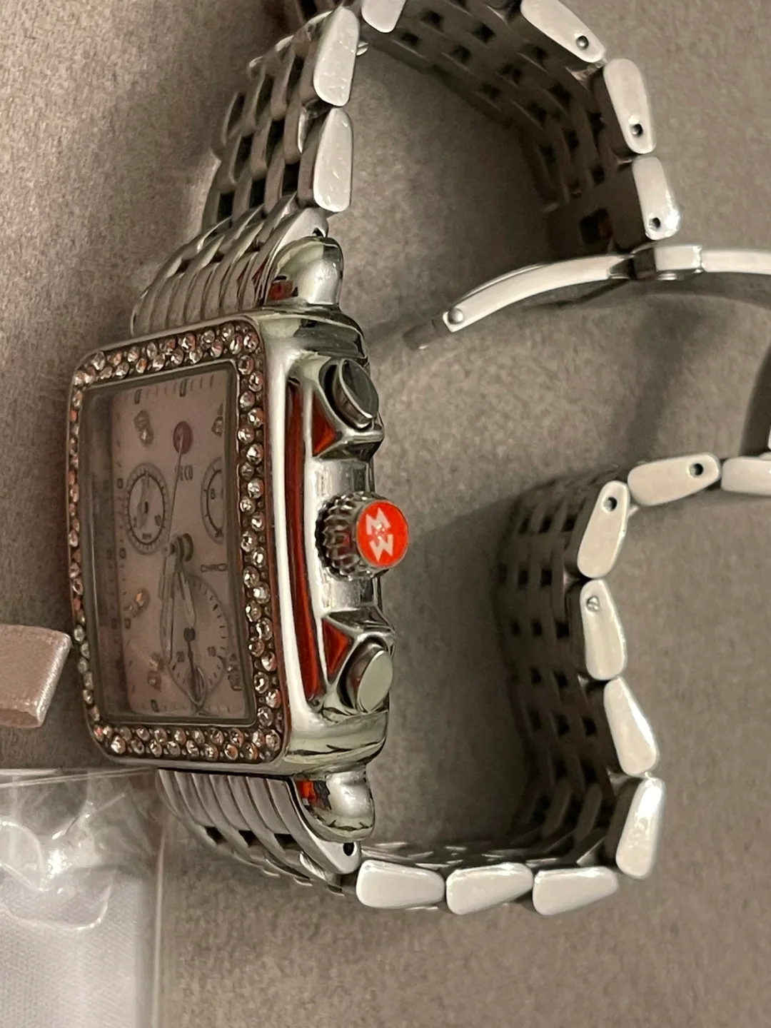 Michele Ladies Diamond Deco Watch with box, Swiss made! image indicator(9)