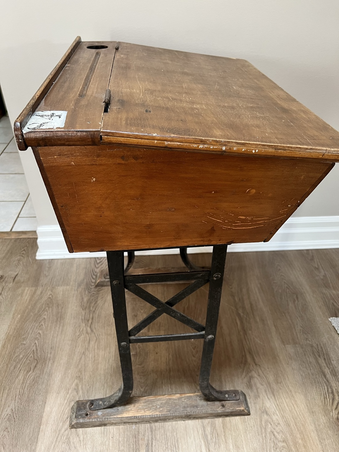 Vintage School Desk - photo 2