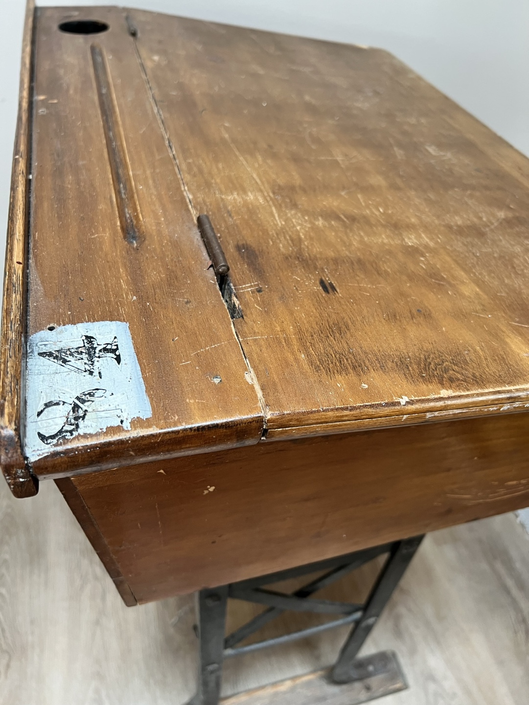 Vintage School Desk - photo 3