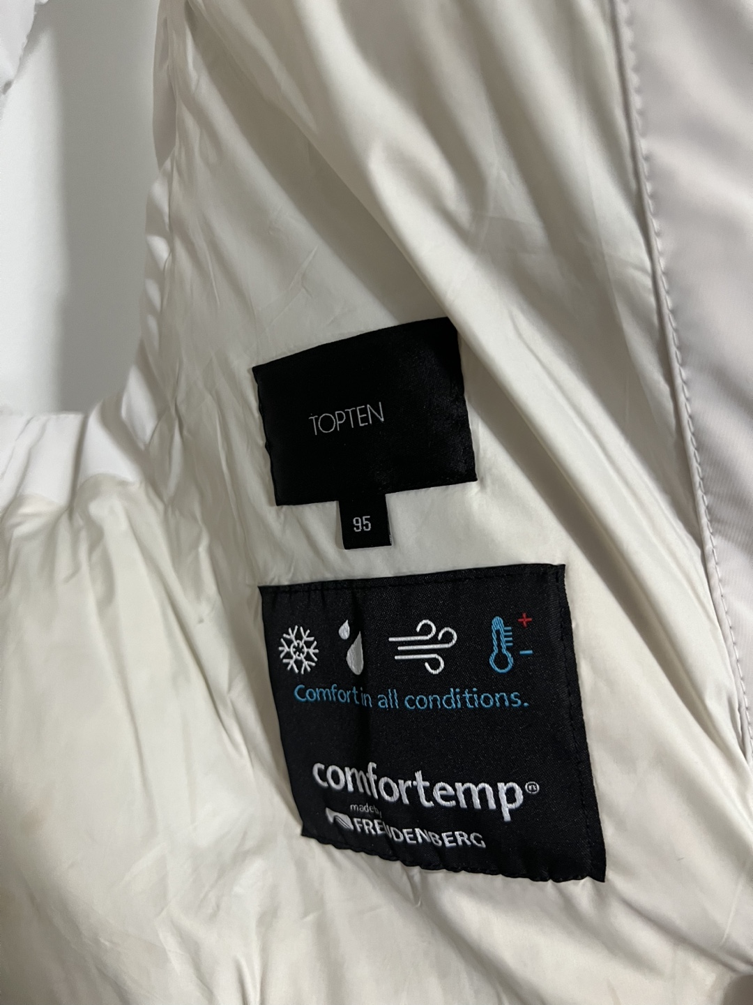 White puffer vest - Size 95 - photo 2