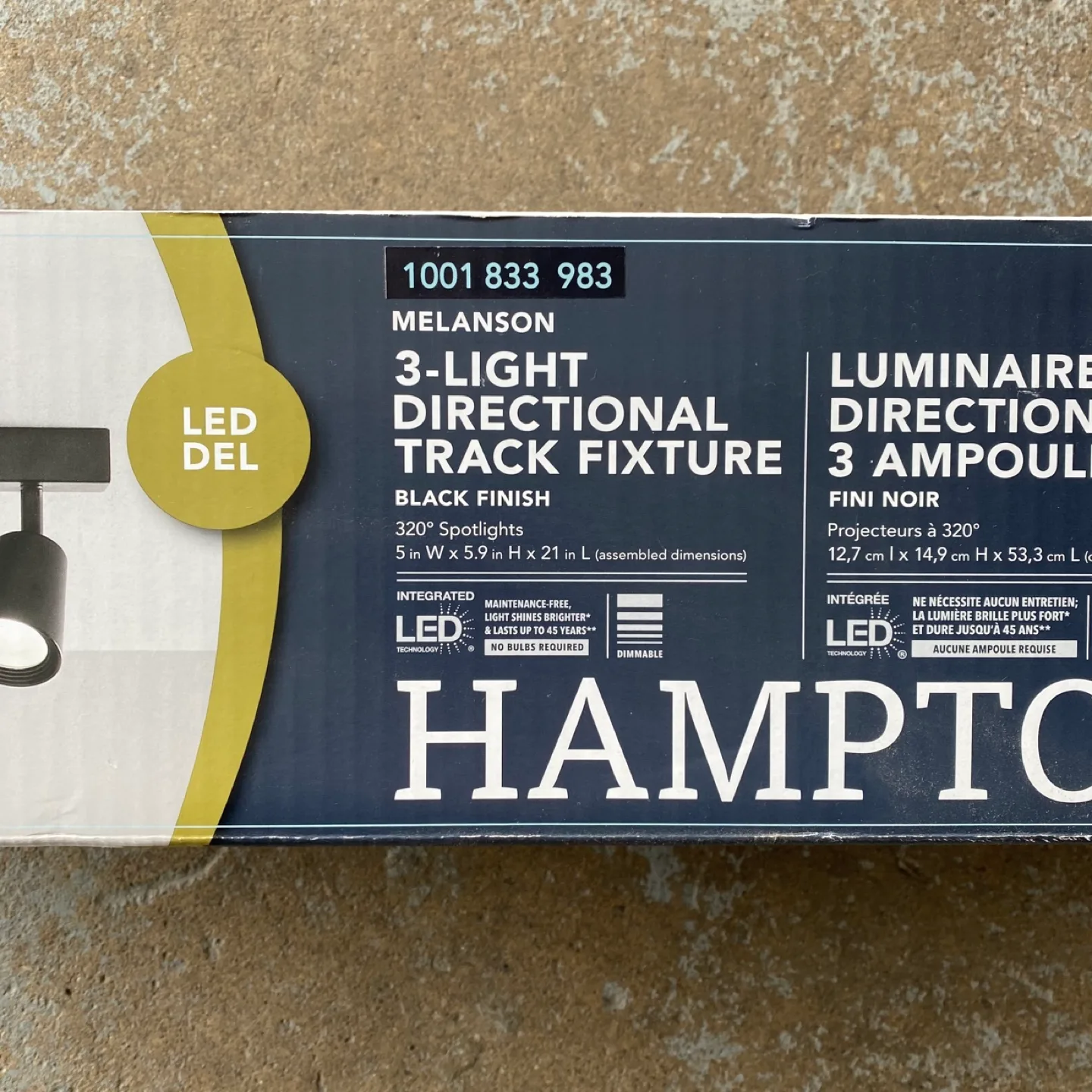 NEW IN BOX 21” Hampton Bay Track Light image indicator(2)
