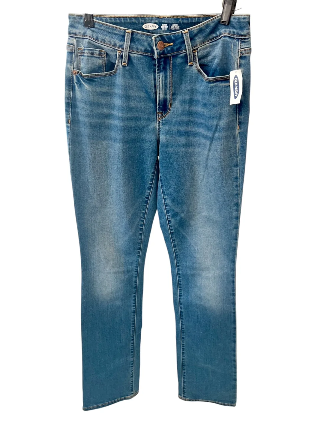 BNWT Old Navy women’s mid-rise kicker boot cut jeans sz 4 thumbnail