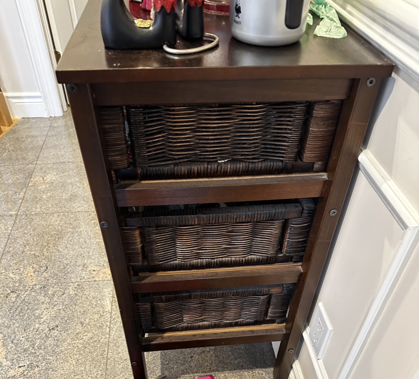 Six-Drawer Wicker Storage Cabinet - photo 2