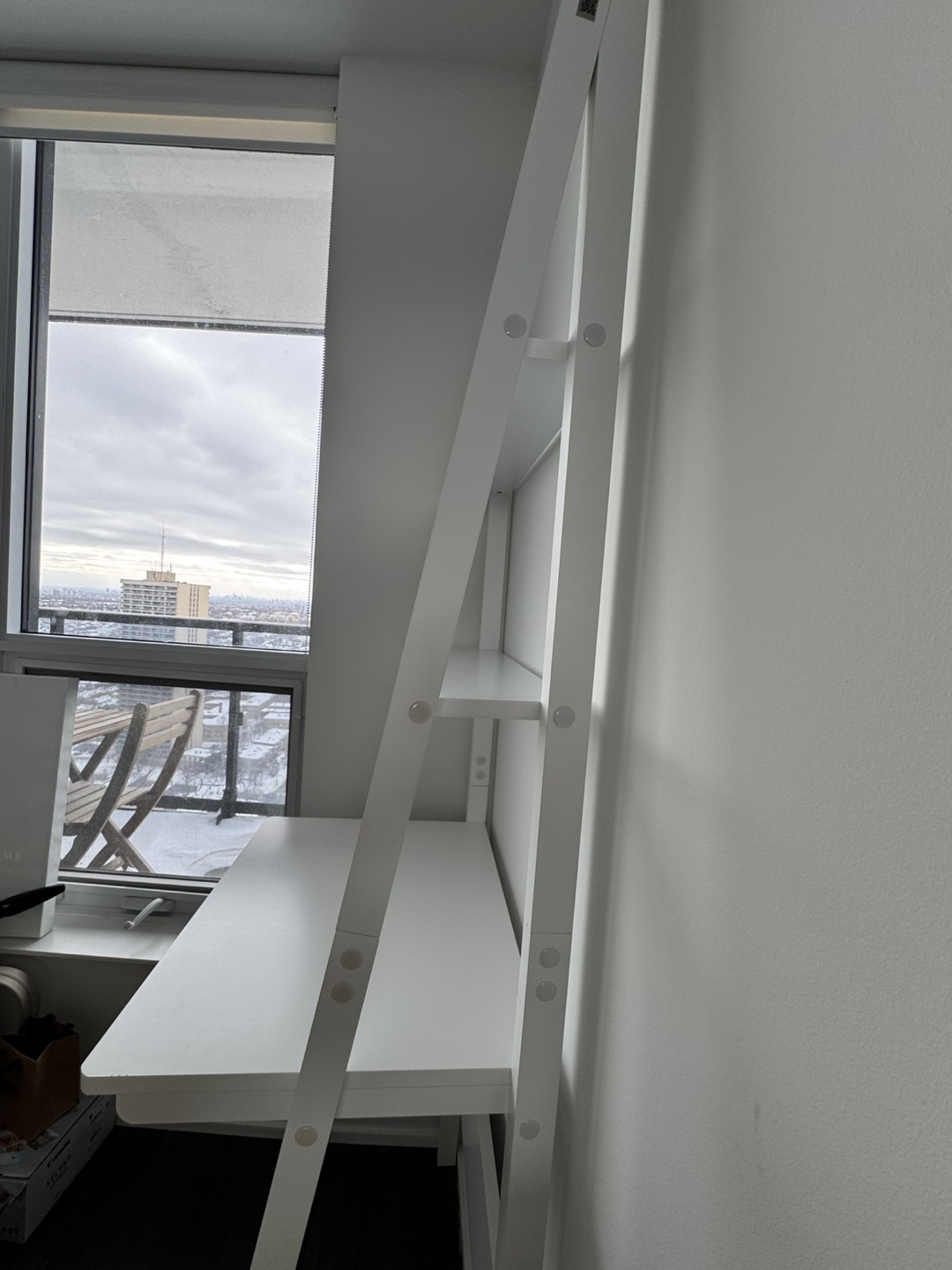 White Ladder Desk with Shelves - photo 5