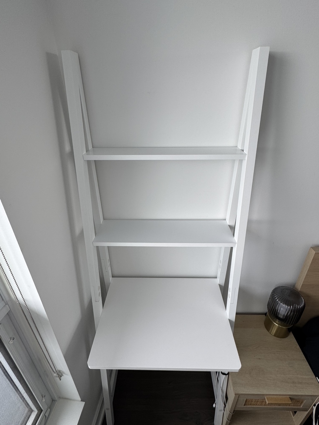 White Ladder Desk with Shelves - photo 4