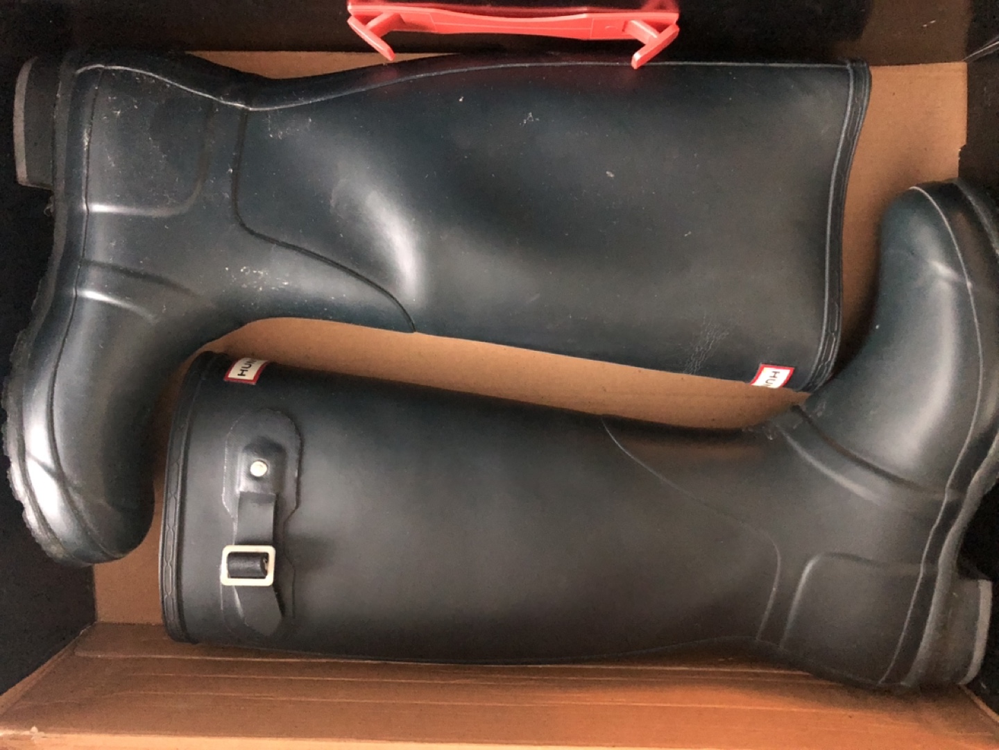 Hunter Original Tall Rain Boots - Navy - Women's Size 8 - photo 2