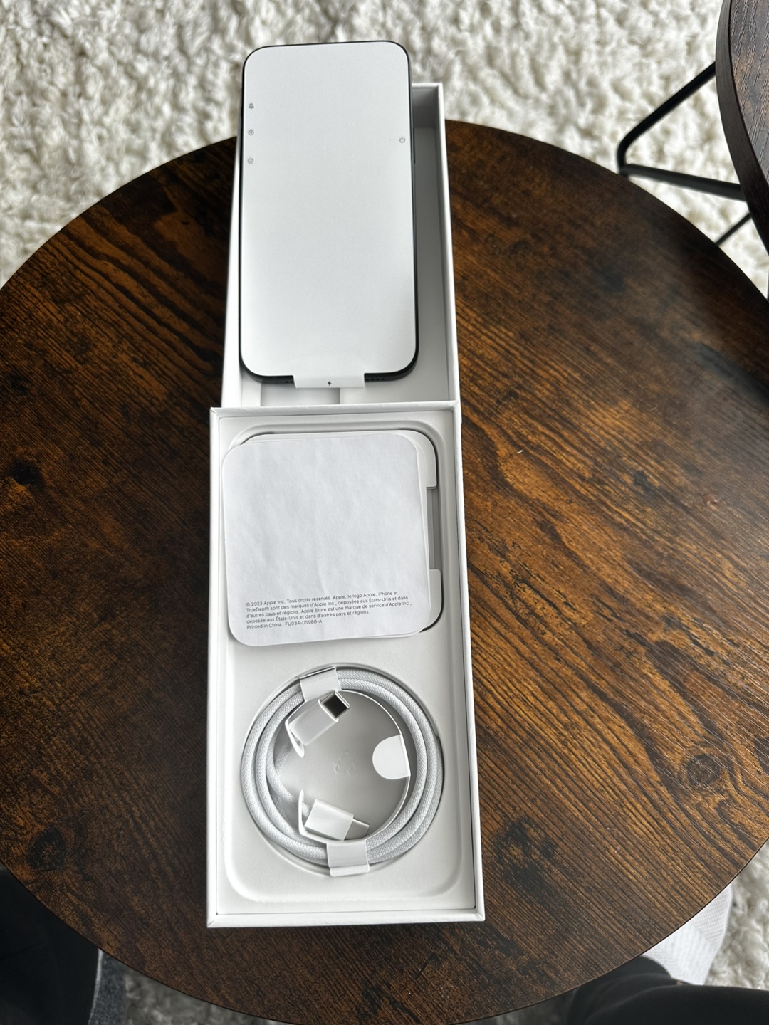 New, unopened iPhone Apple 15 plus in black - photo 4