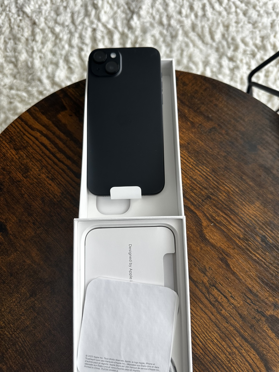 New, unopened iPhone Apple 15 plus in black