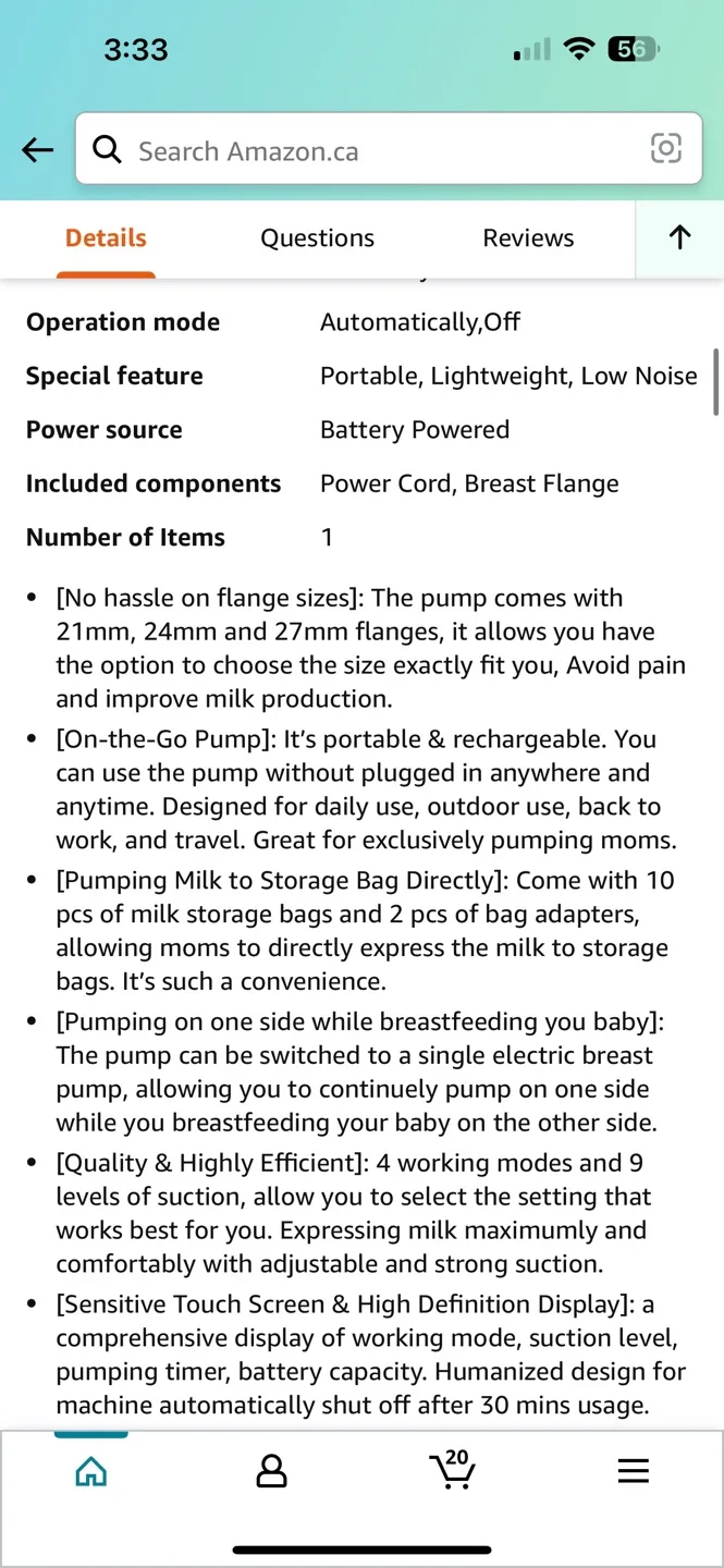 Bellababy Electric Breast Pump image indicator(6)