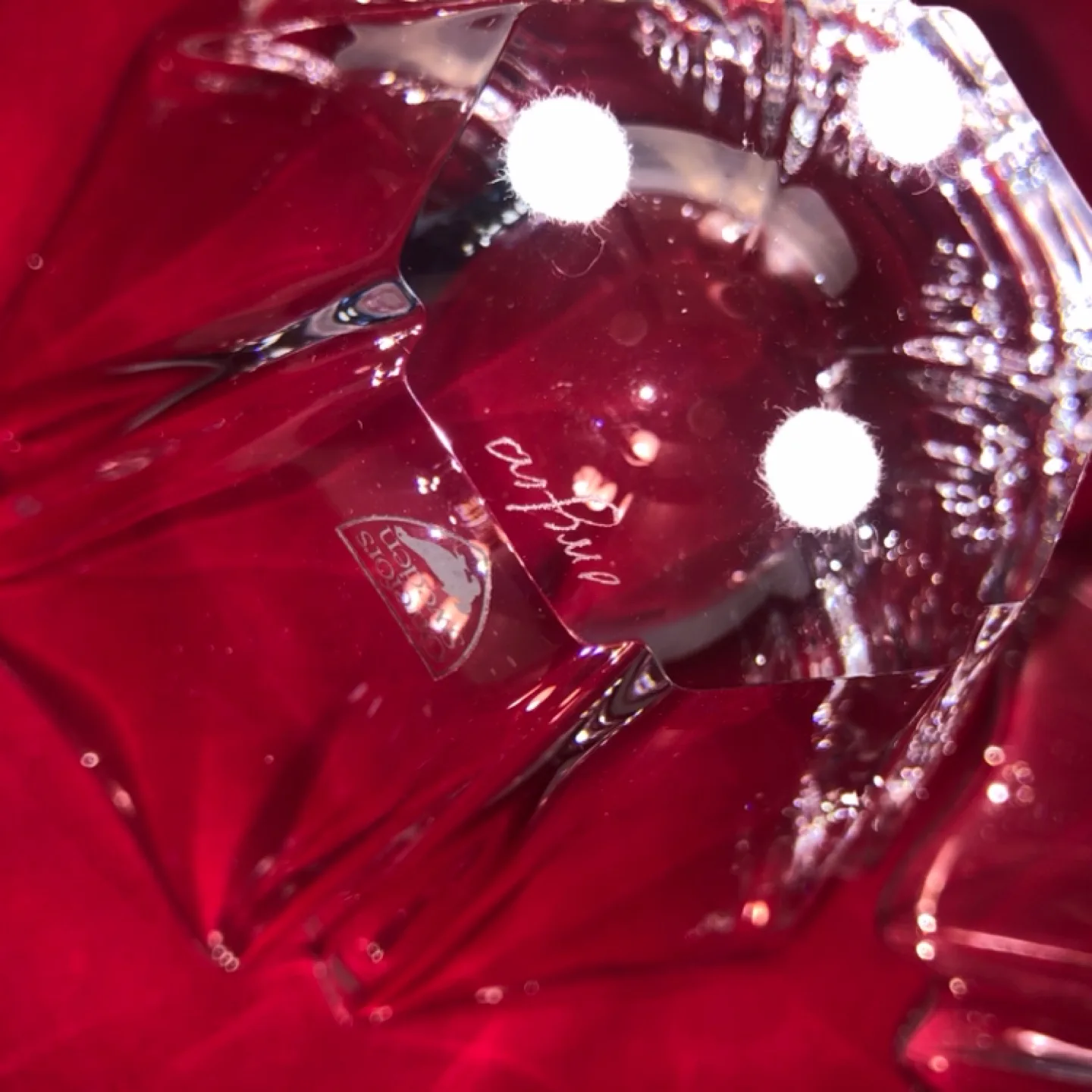 Swedish Orrefors Signed Orion Crystal Bowls/Candle-Holders image indicator(3)