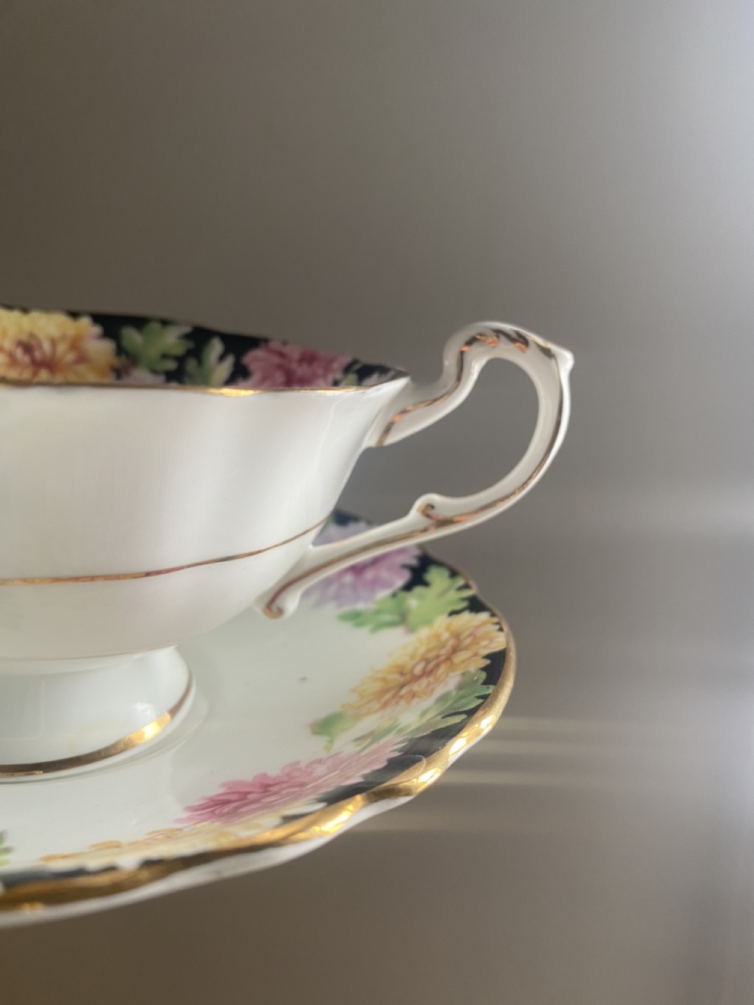 Vintage Royal Albert Chrysanthemum Teacup and Saucer - photo 3