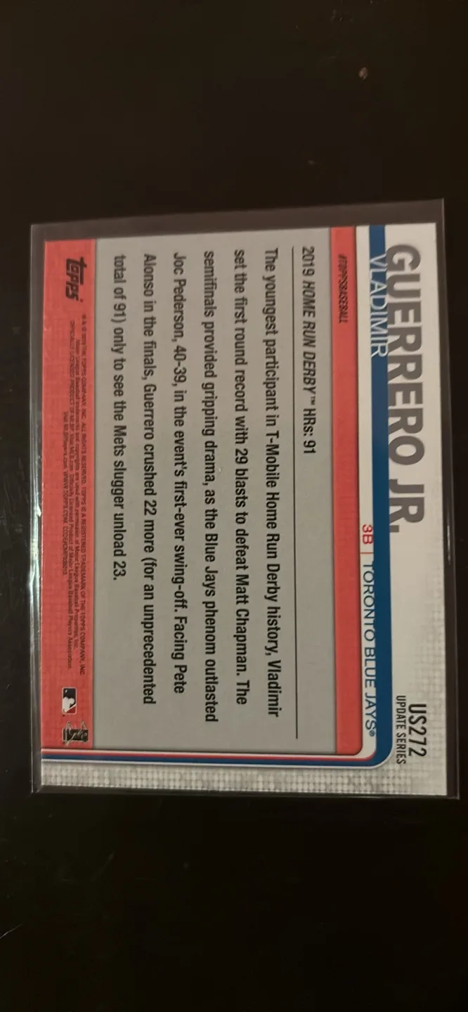Vladimir Guerrero Jr. 2019 Topps Home Run Derby Rookie Card image indicator(2)