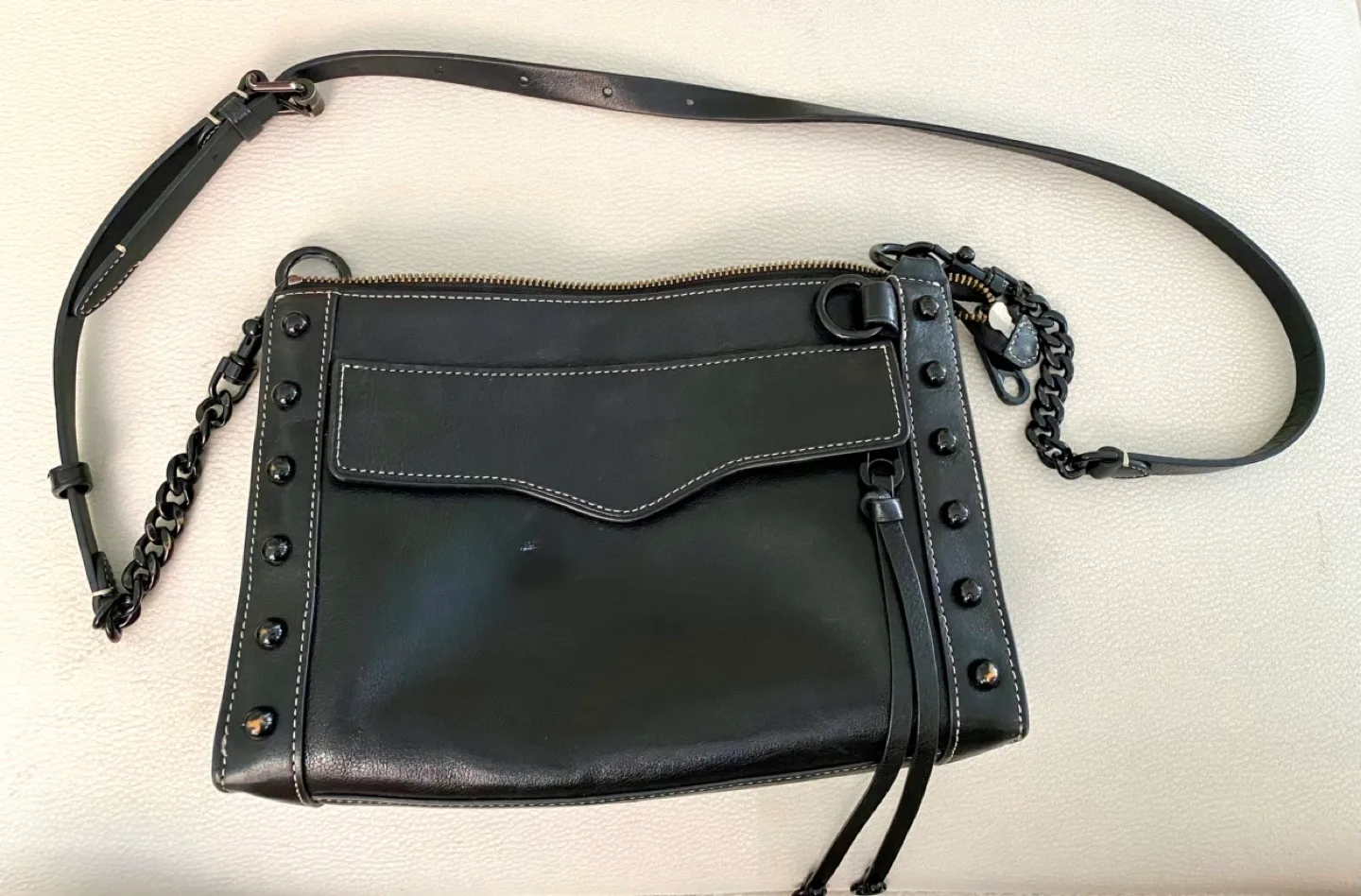 Rebecca Minkoff Black Leather Crossbody Bag image indicator(2)