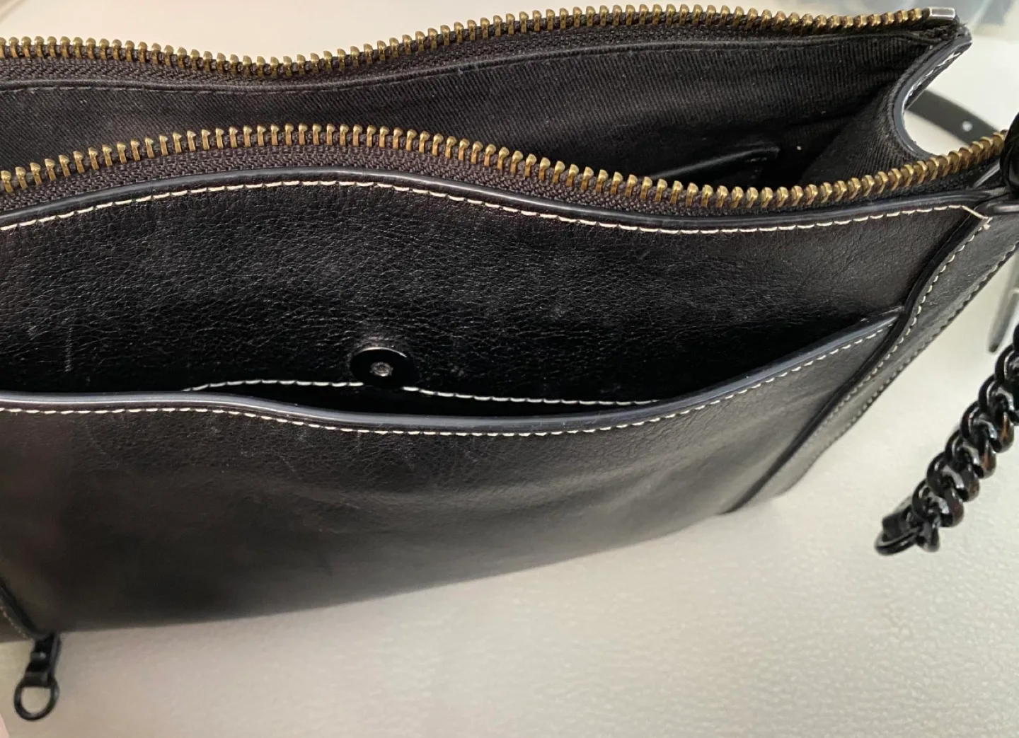 Rebecca Minkoff Black Leather Crossbody Bag image indicator(4)