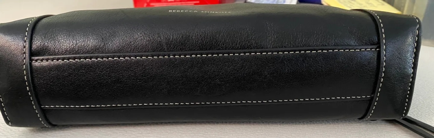 Rebecca Minkoff Black Leather Crossbody Bag image indicator(10)