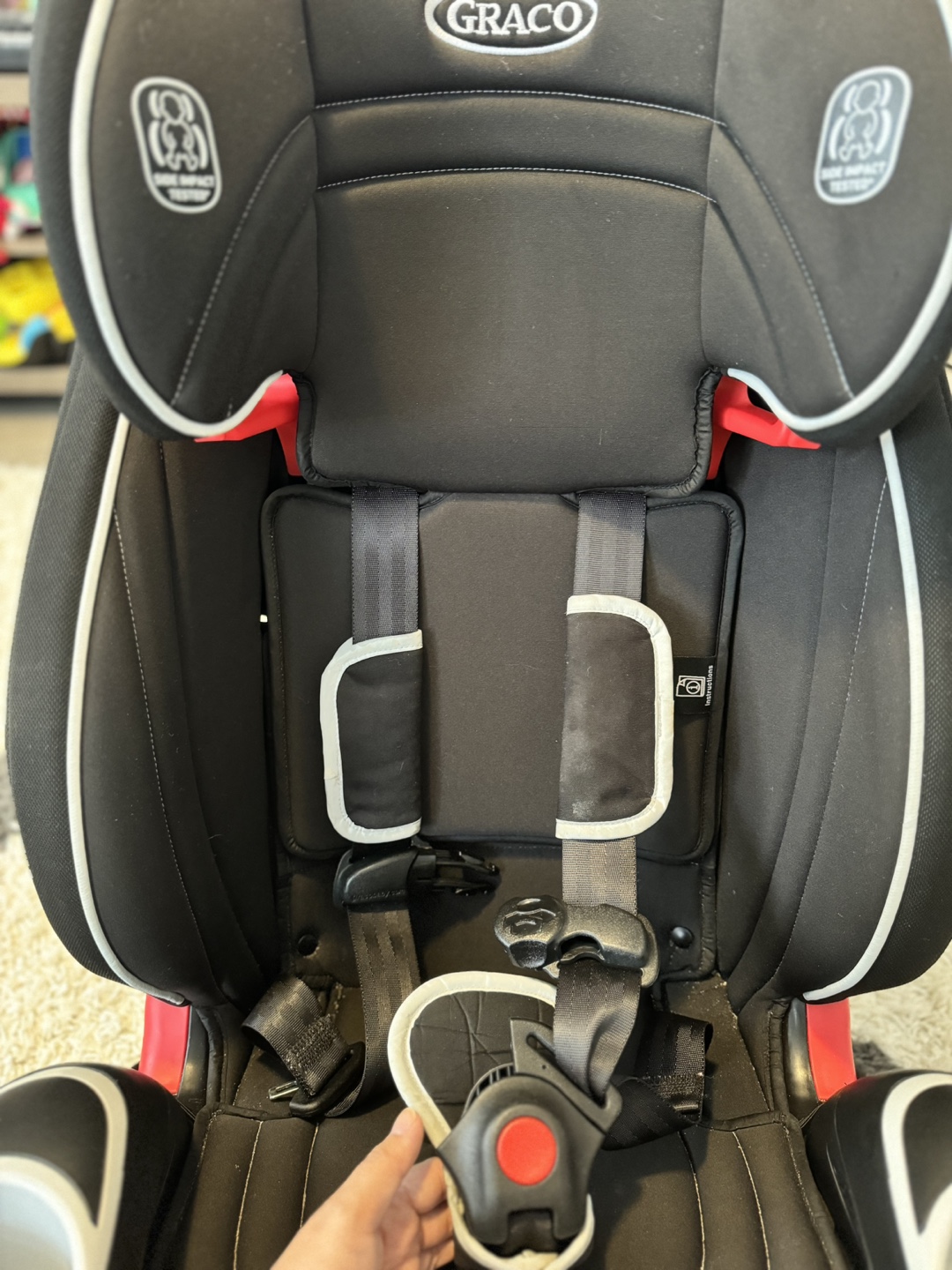 Graco 10-Position Adjust Harness Booster Car Seat - photo 4