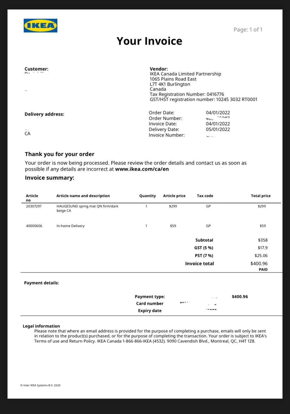 IKEA HAUGESUND Queen Mattress and Zinus Foundation - photo 4