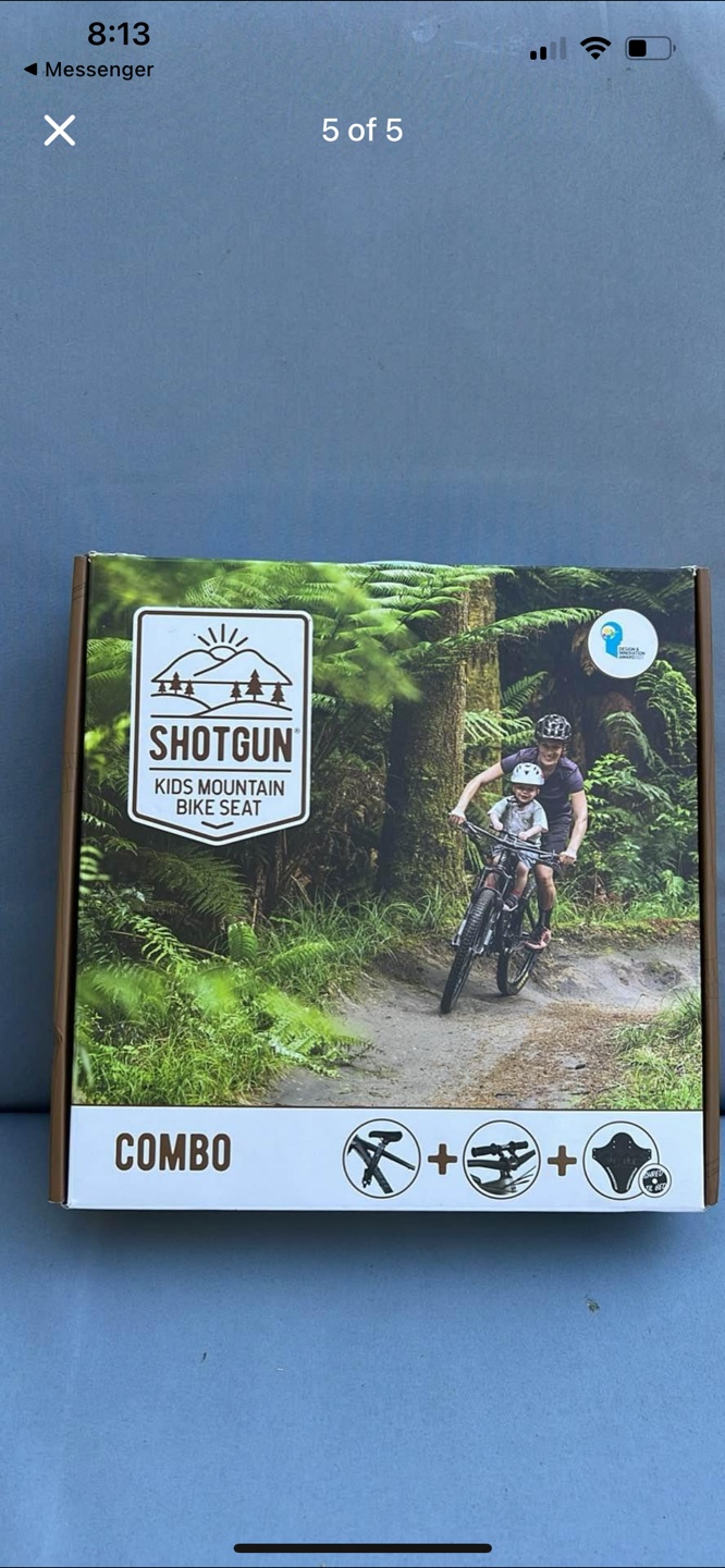 Shotgun Kids Mountain Bike Seat Combo - photo 3