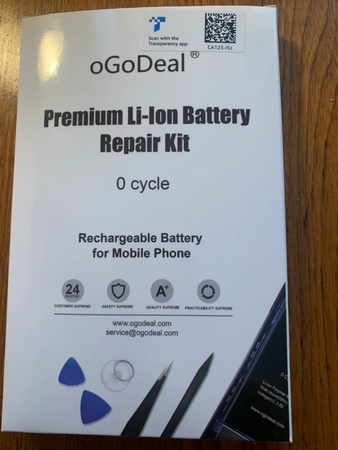 Unopened battery replacement kit for iPhone image indicator(2)