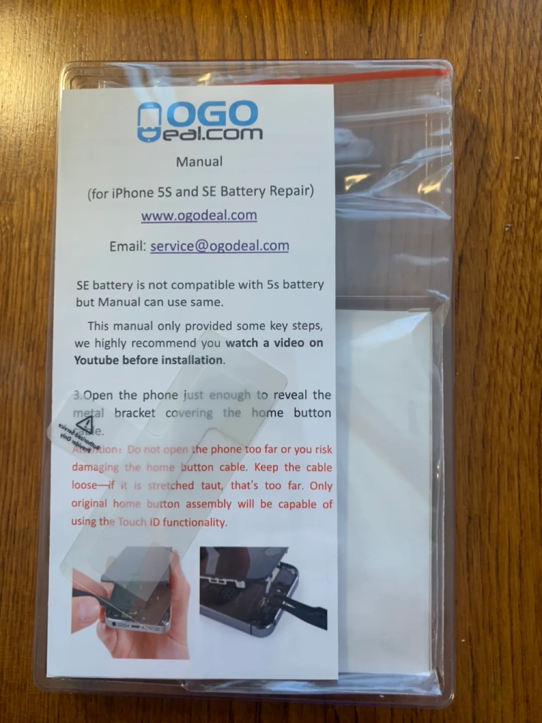 Unopened battery replacement kit for iPhone image indicator(4)