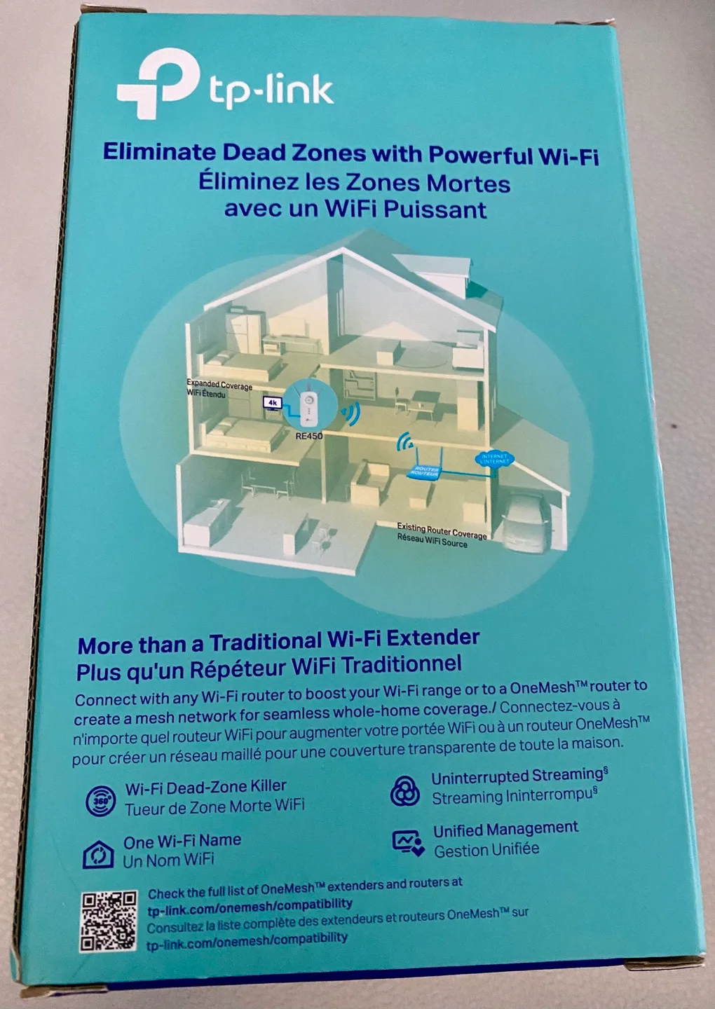 TP-Link AC1750 Mesh Wi-Fi Extender RE450 - Dual-Band image indicator(2)