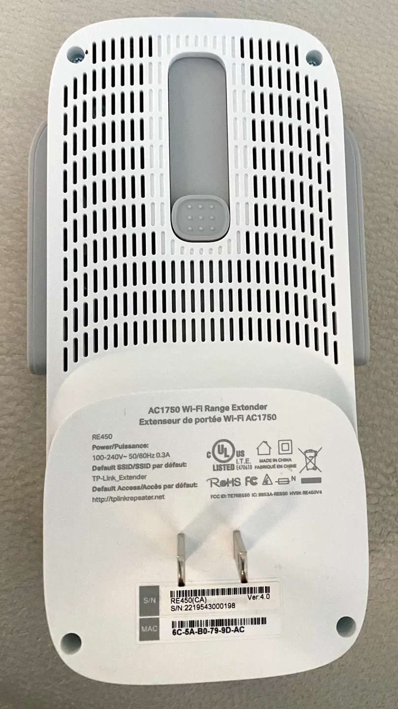 TP-Link AC1750 Mesh Wi-Fi Extender RE450 - Dual-Band image indicator(7)