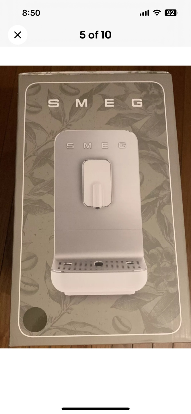 Smeg Fully Automatic Taupe Coffee Machine New With Box - photo 5
