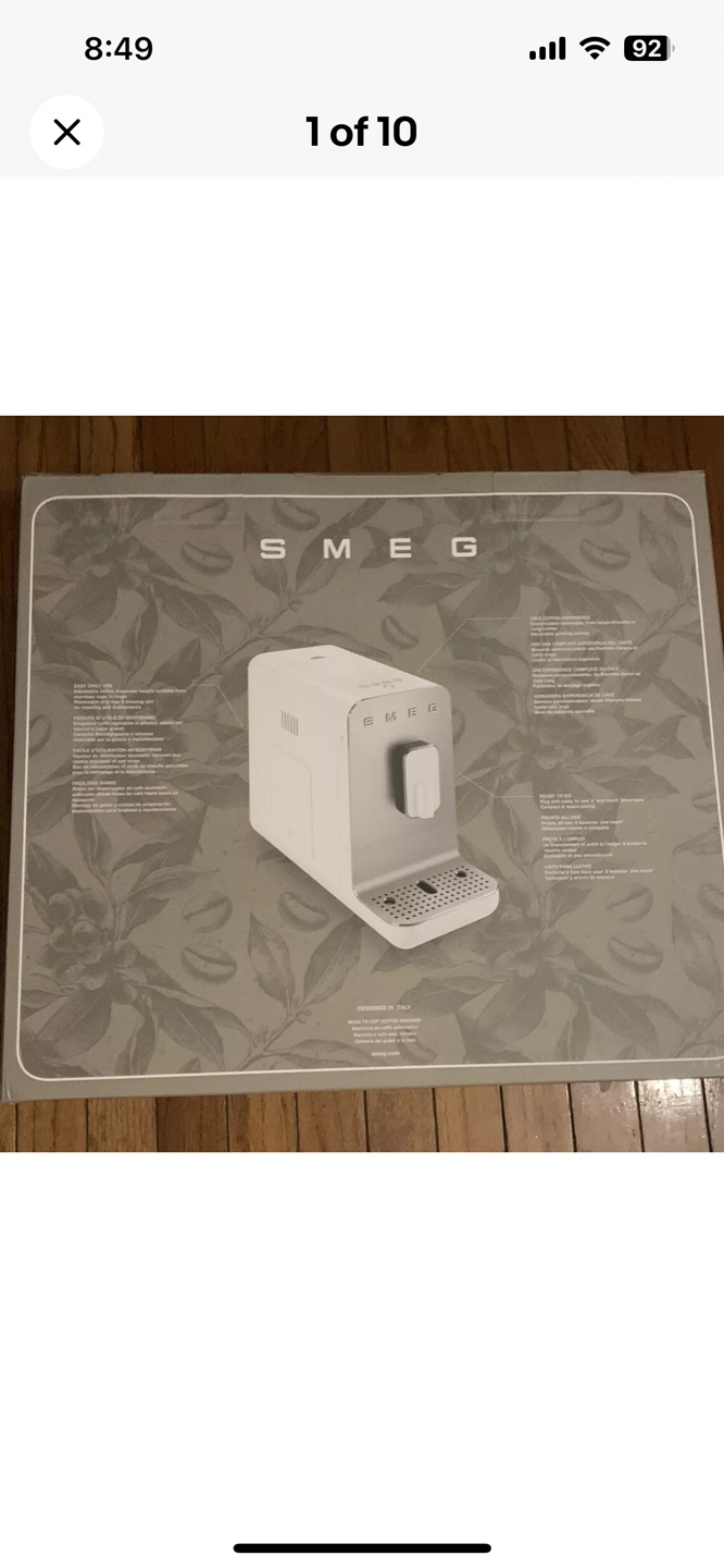 Smeg Fully Automatic Taupe Coffee Machine New With Box