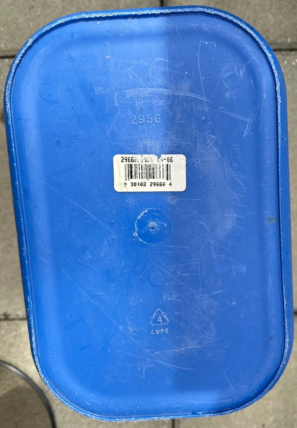 Rubbermaid 2958 Blue Recycling Bin image indicator(4)