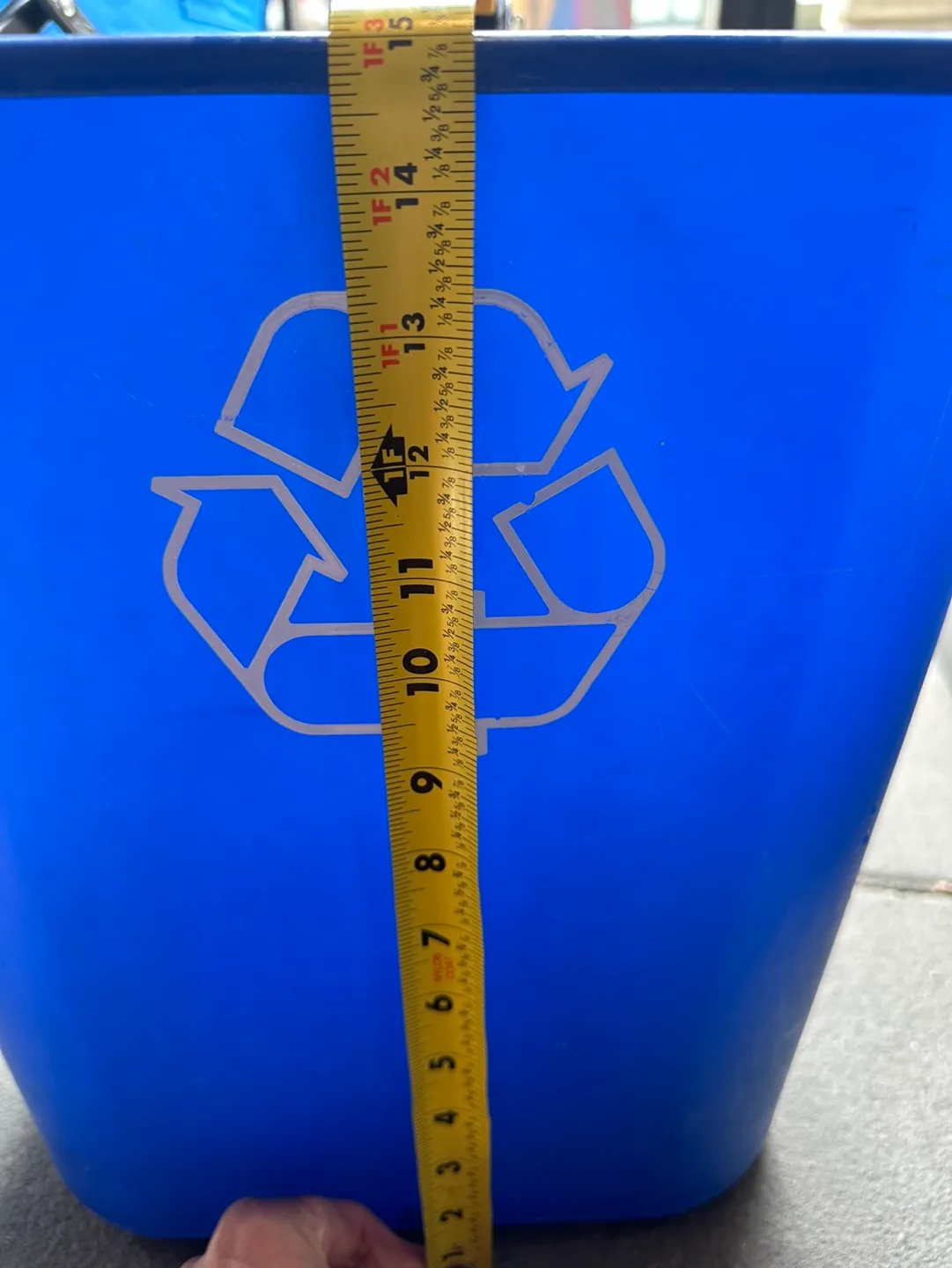 Rubbermaid 2958 Blue Recycling Bin image indicator(3)