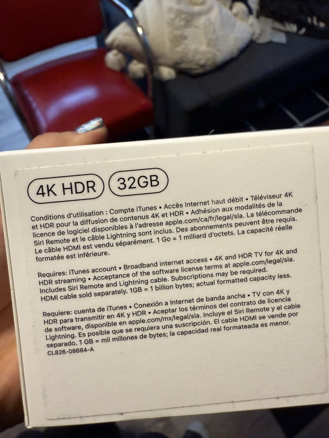 Apple TV 4K 32GB - Like New - photo 3