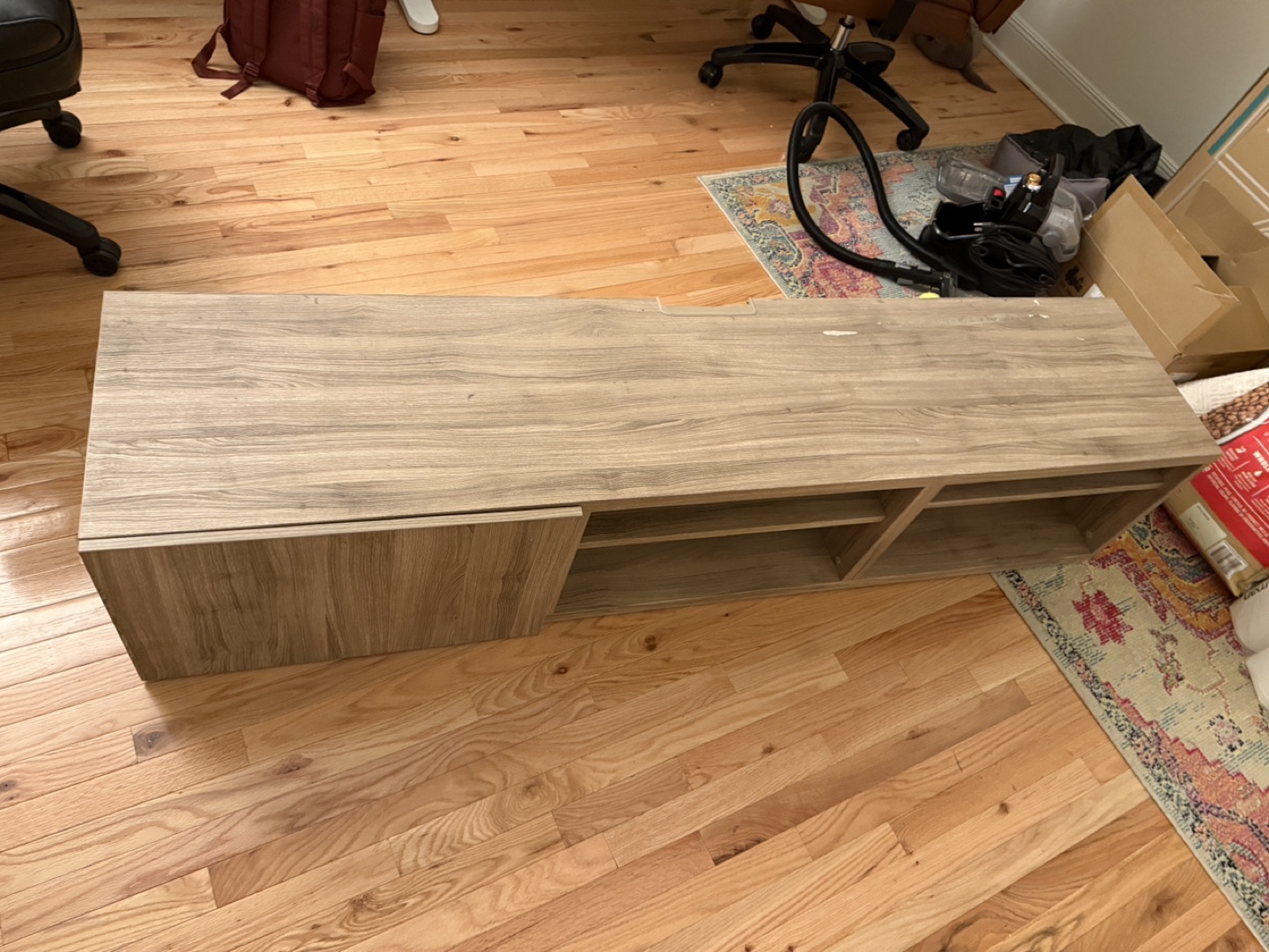 Modern Bamboo TV Stand Media Console - photo 3