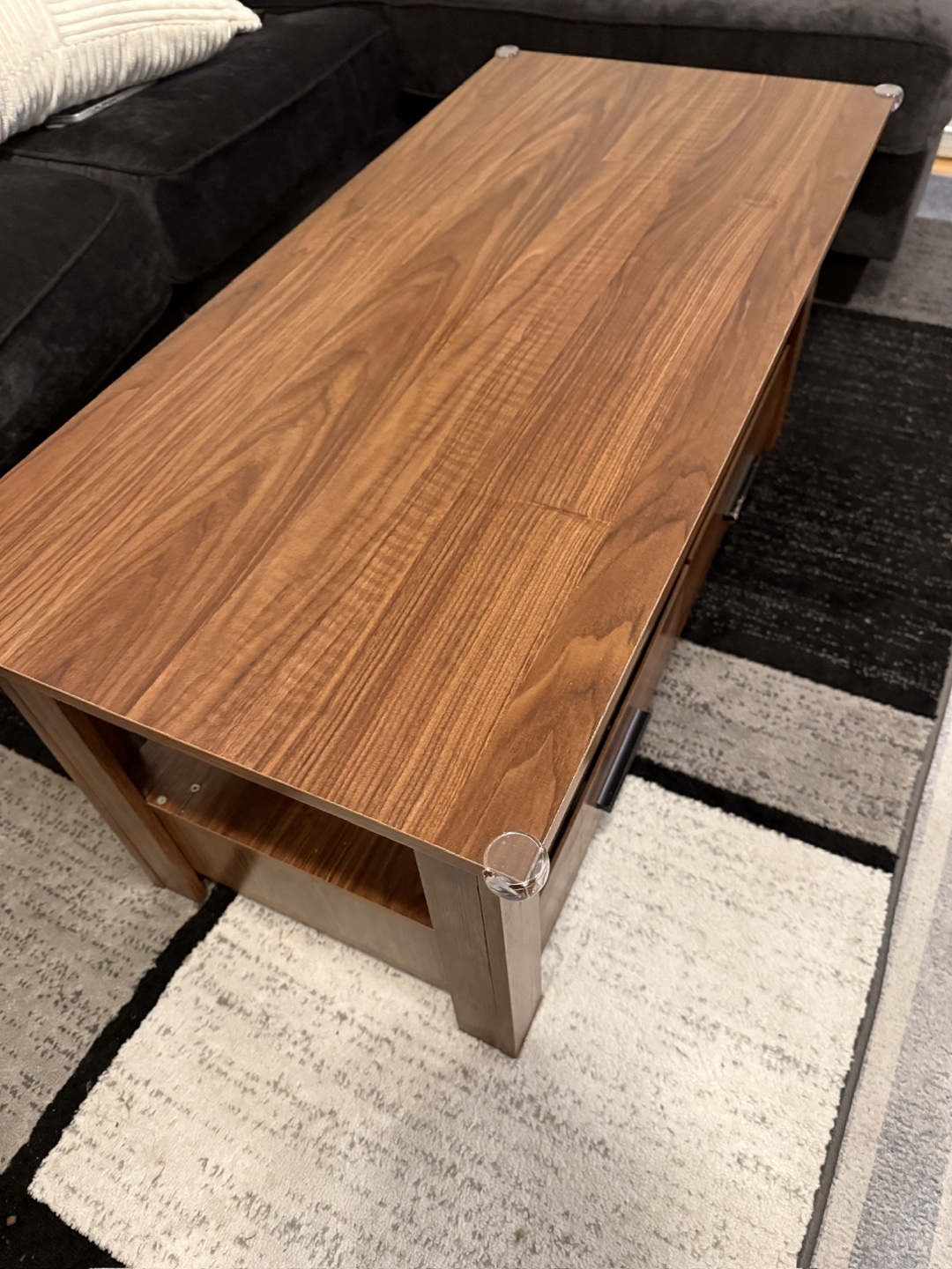 Lift Top Coffee Table with Drawers - Espresso - photo 2