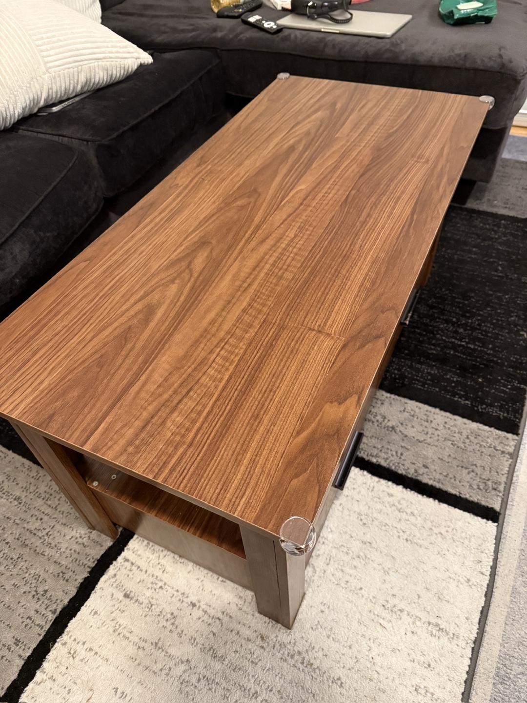 Lift Top Coffee Table with Drawers - Espresso - photo 4
