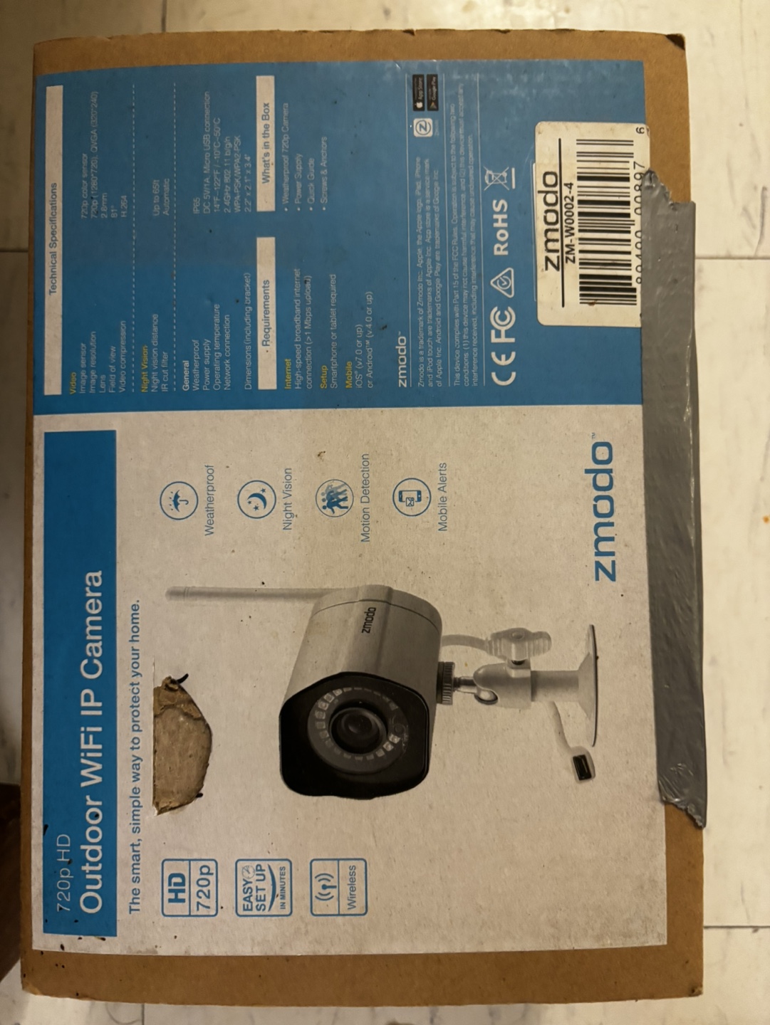 Zmodo 720p HD Outdoor WiFi IP Camera