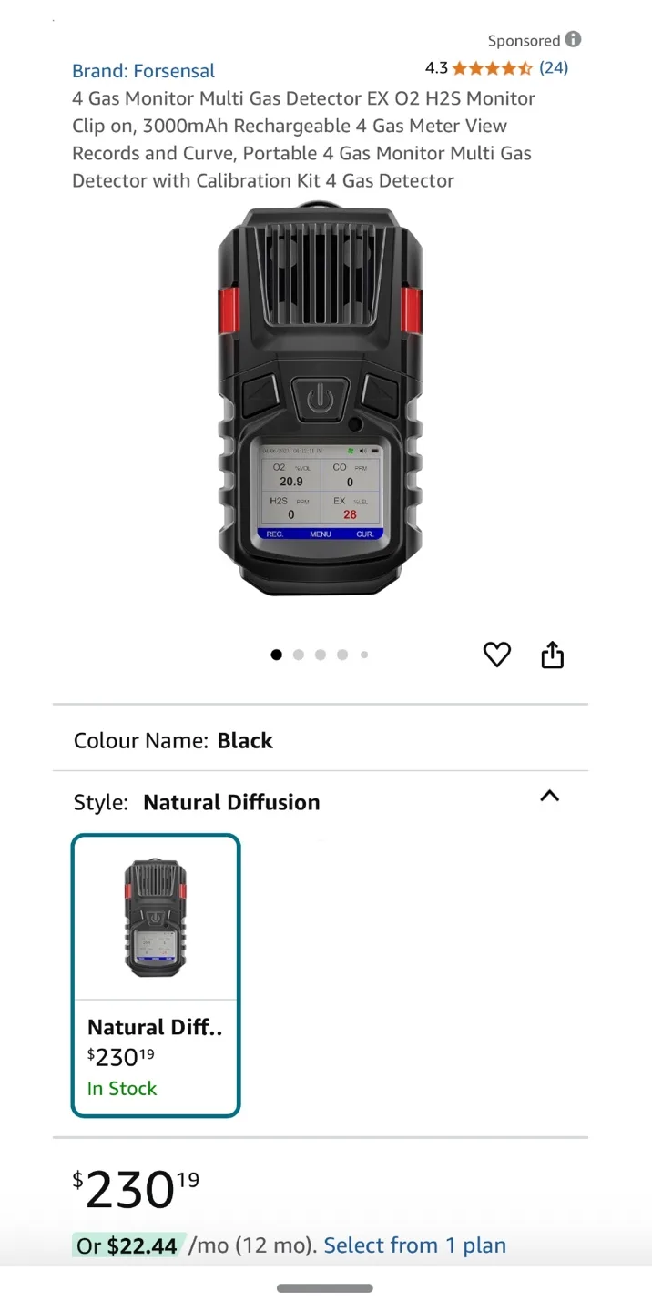 Four-in-One Gas Detector image indicator(3)