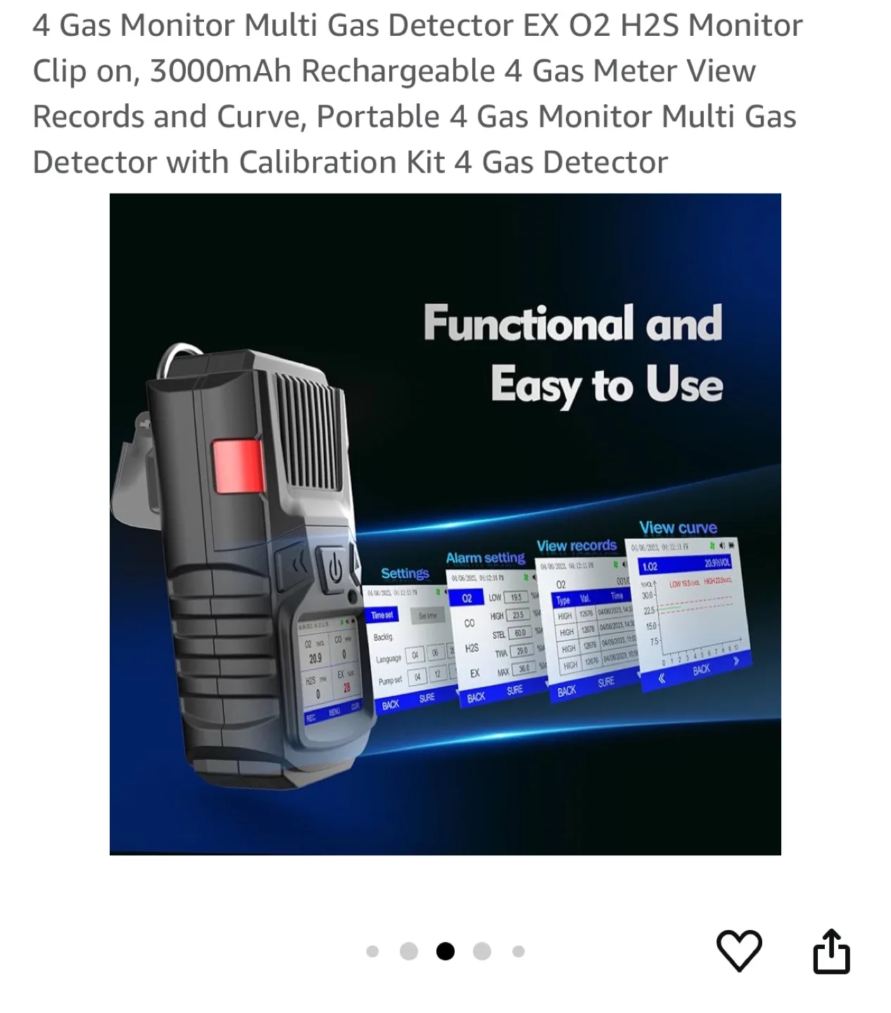Four-in-One Gas Detector image indicator(10)