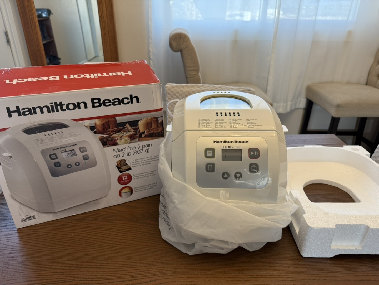 Hamilton Beach 2 lb Bread Maker - White