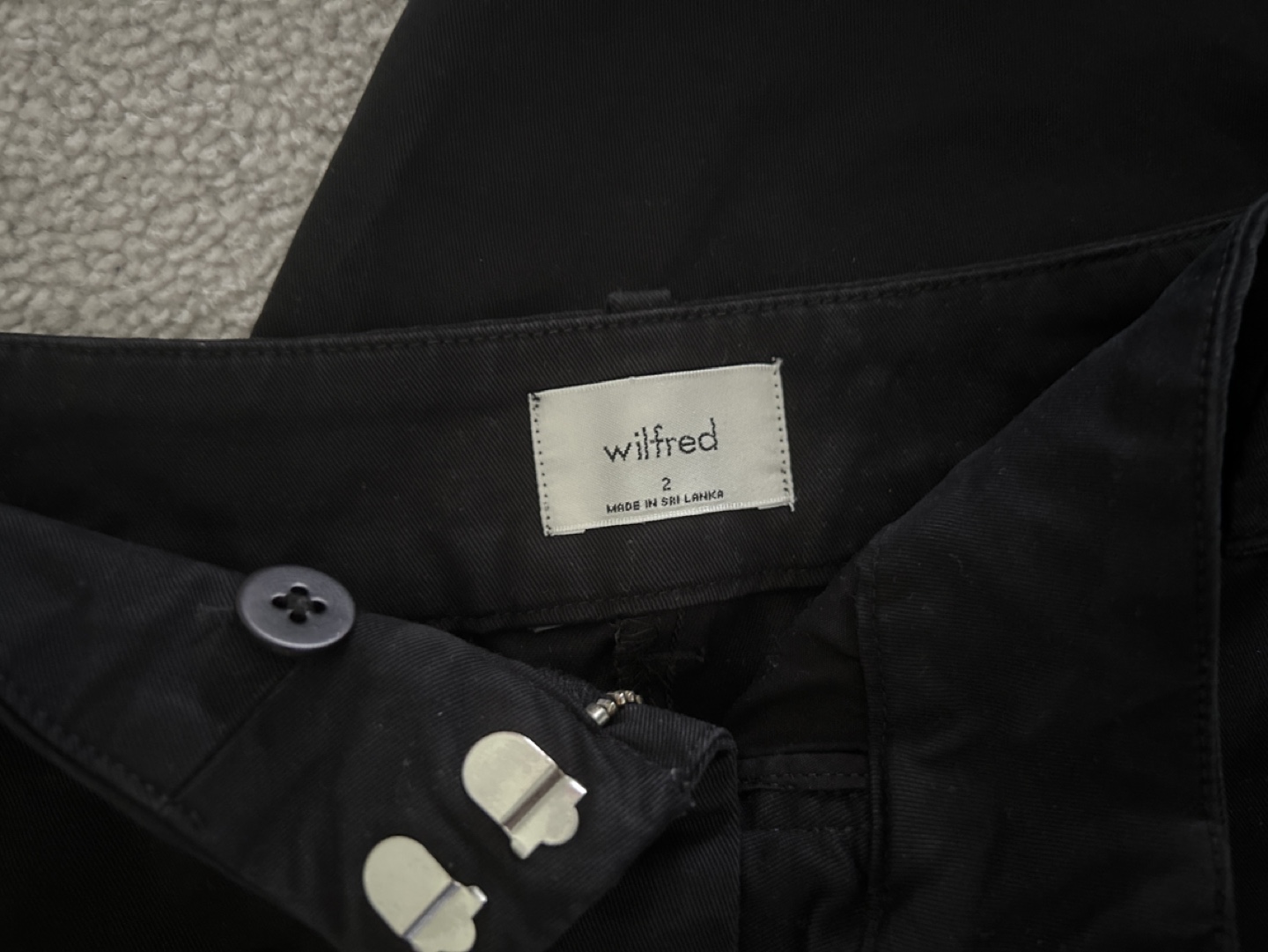 Wilfred black wide leg pants, size 2 - photo 3